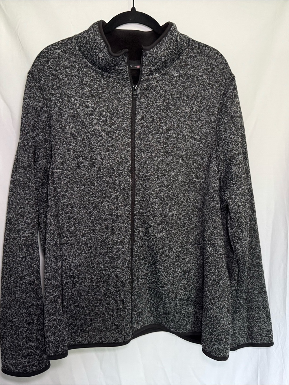 Swiss Tech Women's 3X Greystone Knit Sweater Fleece Jacket Full Zip Plus Size